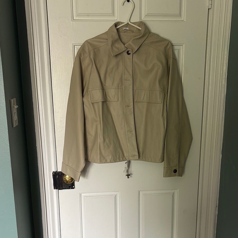 Max Studios Faux Leather Jacket